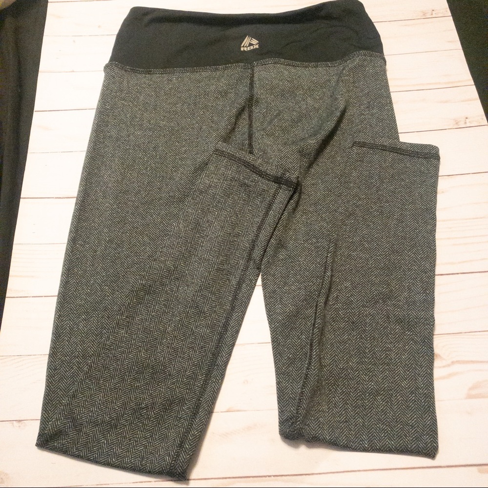 Gray and Black RBX Active Leggings